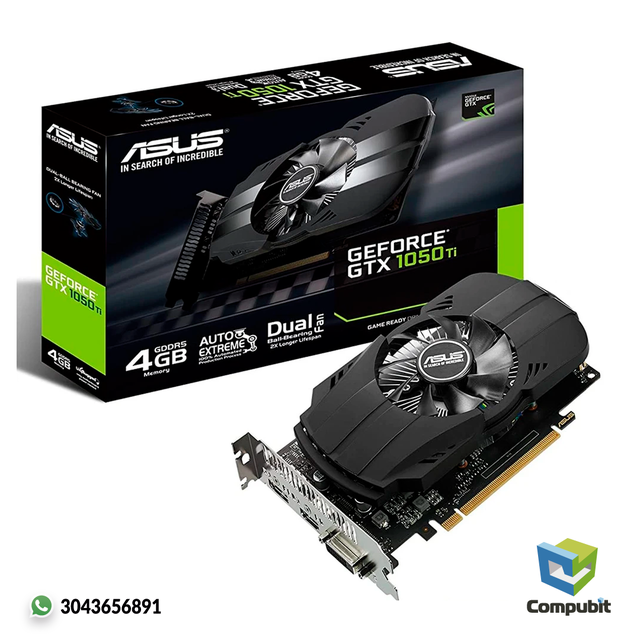 Carte Graphique MSI GeForce GTX 1050 Ti OC 4Go GDDR5 - Pour Gaming Et Montage Vidéo Entrée De Gamme - Format Compact