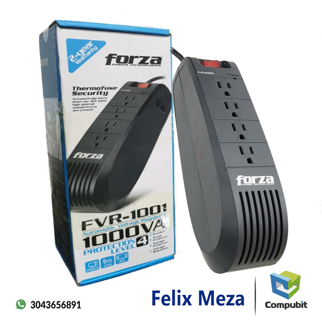 Regulador automatico de voltage Forza fvr-1001 1000va