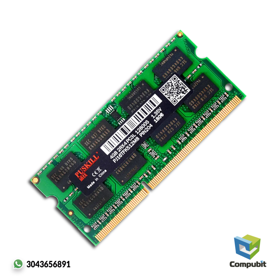 Memoria ram para portatil de 4gb DDR3L Puskill 1600Mhz