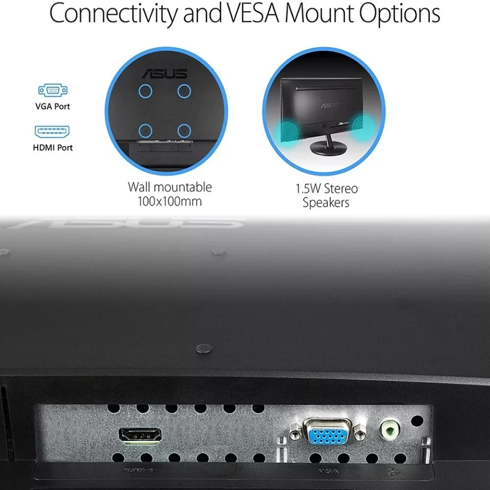 Monitor ASUS VP228HE FULL HD HDMI VGA 1ms