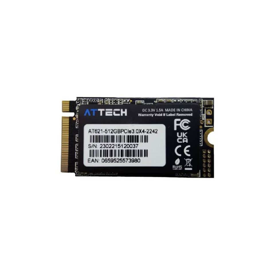 SSD M.2 NVMe PCIe Gen3 x4 AT621-512GB - 2100MB/s - ATTECH