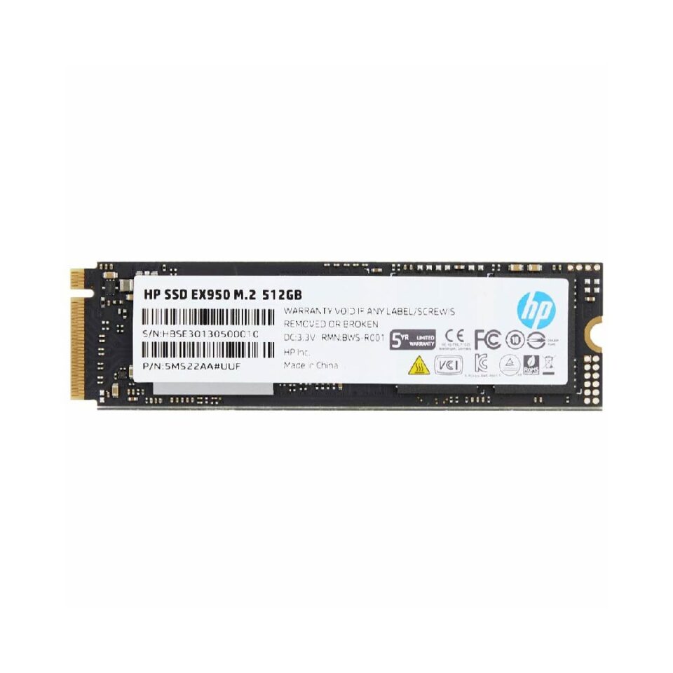 SSD M.2 NVMe PCIe Gen3 x4 HP SSD EX950-512GB - HP