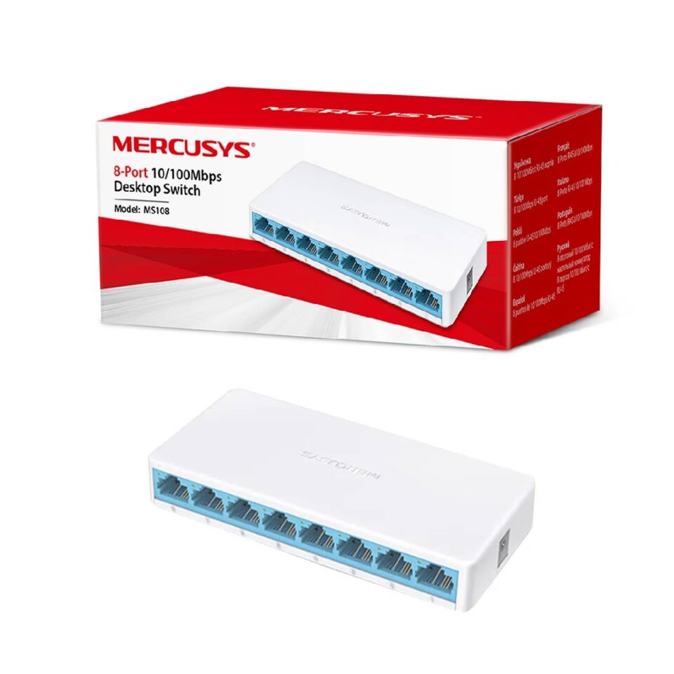 SWITCH MERCUSYS - 8 PUERTOS - MS108