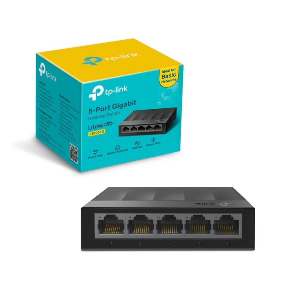 SWITCH TP-LINK 5 PUERTOS 10/100/1000 - LS1005G