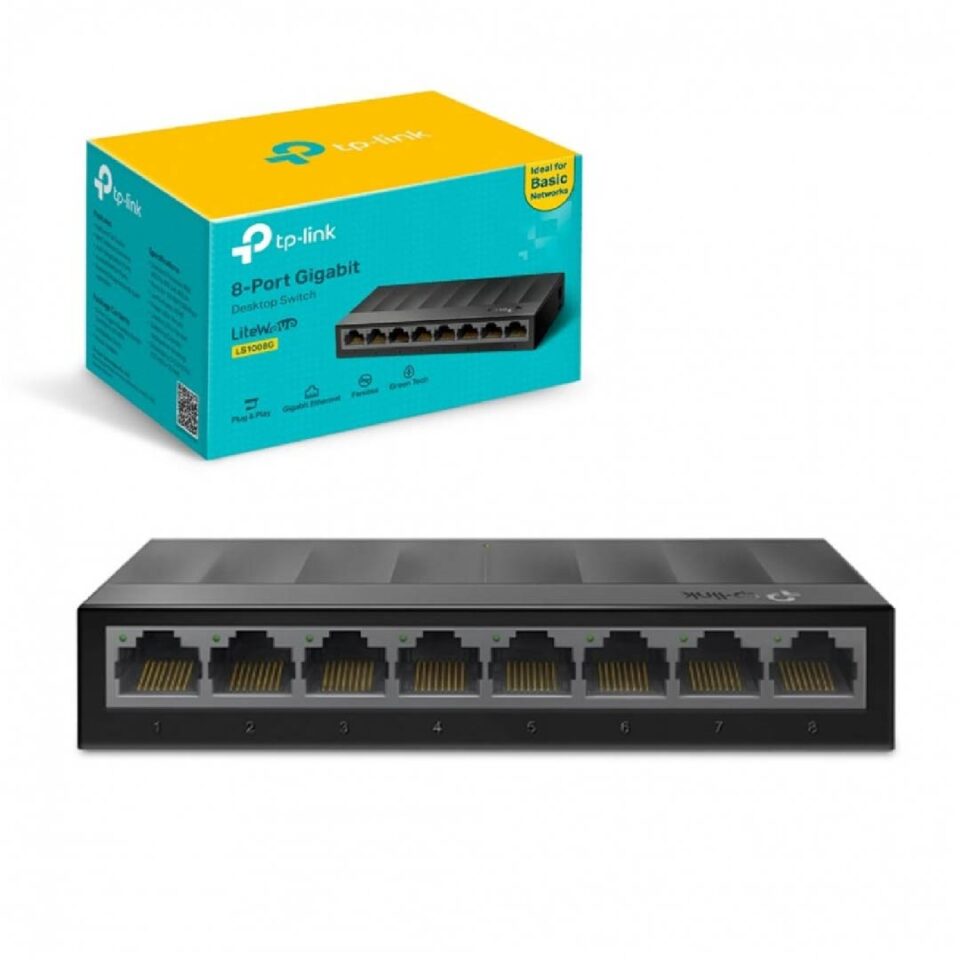 SWITCH TP-LINK 8 PUERTOS 10/100/1000 - LS1008G