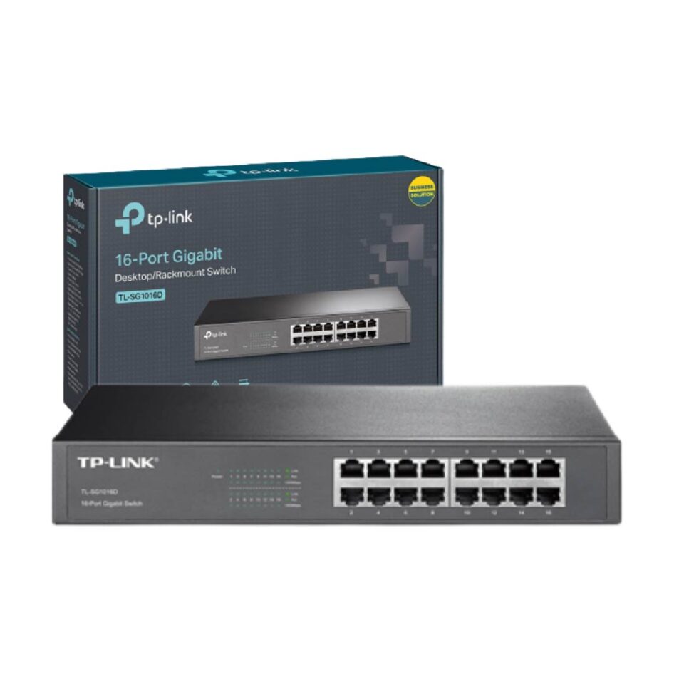 SWITCH TP-LINK 16 PUERTOS 10/100/1000 - TL-SG1016D