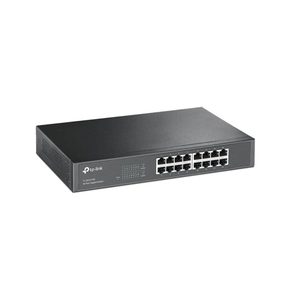 SWITCH TP-LINK 16 PUERTOS 10/100/1000 - TL-SG1016D