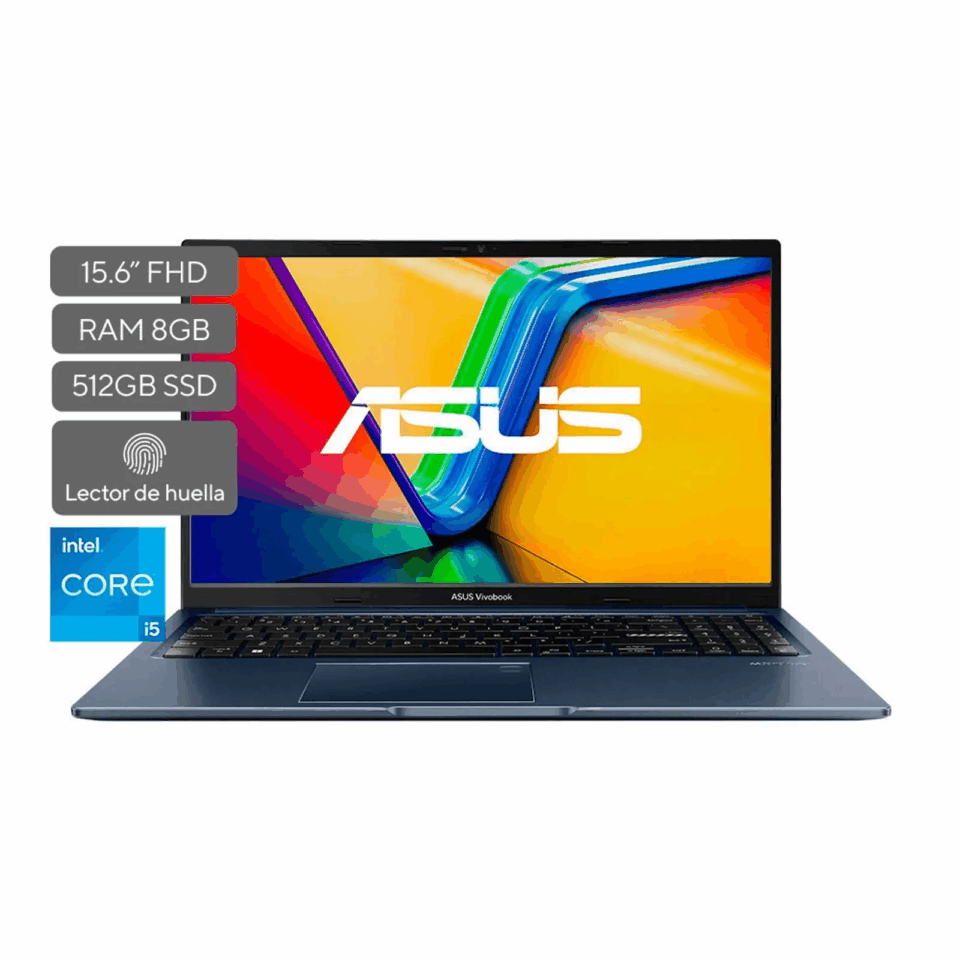Portatil ASUS Intel Core i5 12500H 8GB 512GB SSD - X1502ZA-EJ2539W