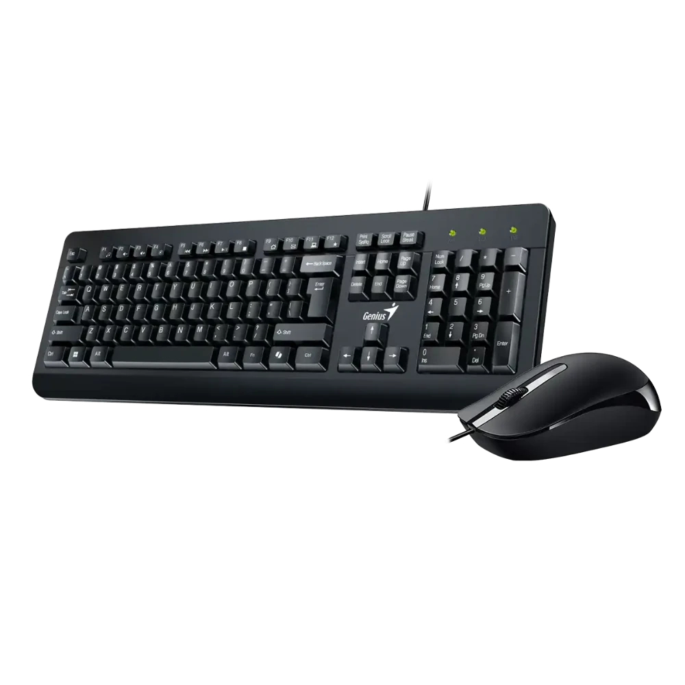 Combo Teclado GENIUS + Mouse Alambrico KM-160 Negro - Imagen 2